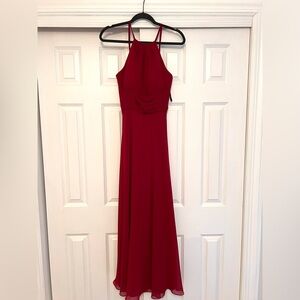 Aw Bridal Red Bridesmaid Dress New With Tags Size 4